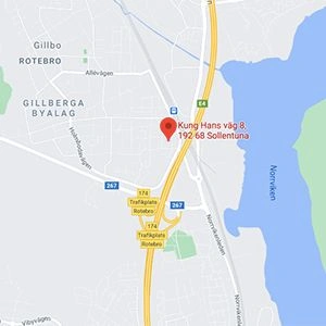 karta till Tgross i Rotebro