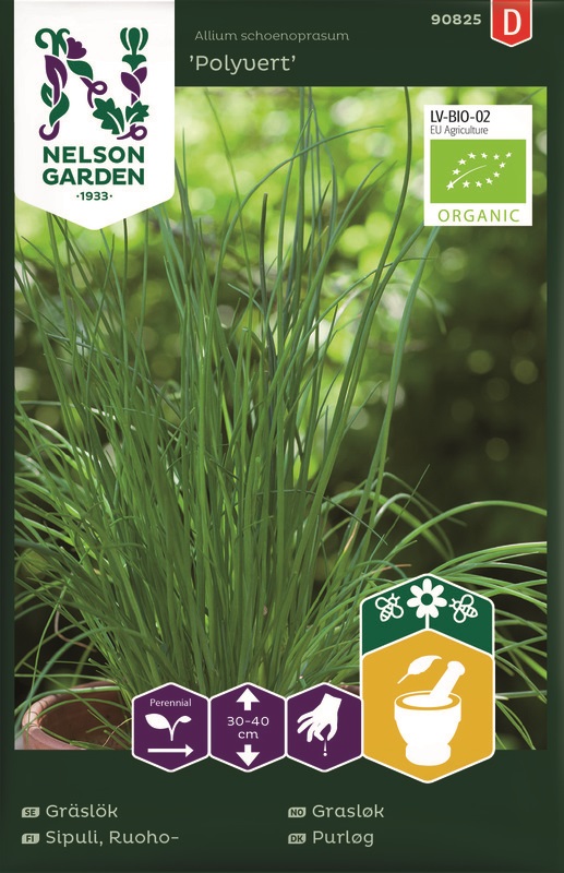 Gräslök, Vanlig, Polyvert, Organic