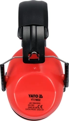 Hörselskydd, röd, med bygel (SNR-26 db)