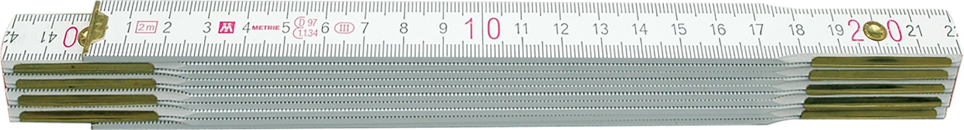 Tumstock 2m Trä, vit