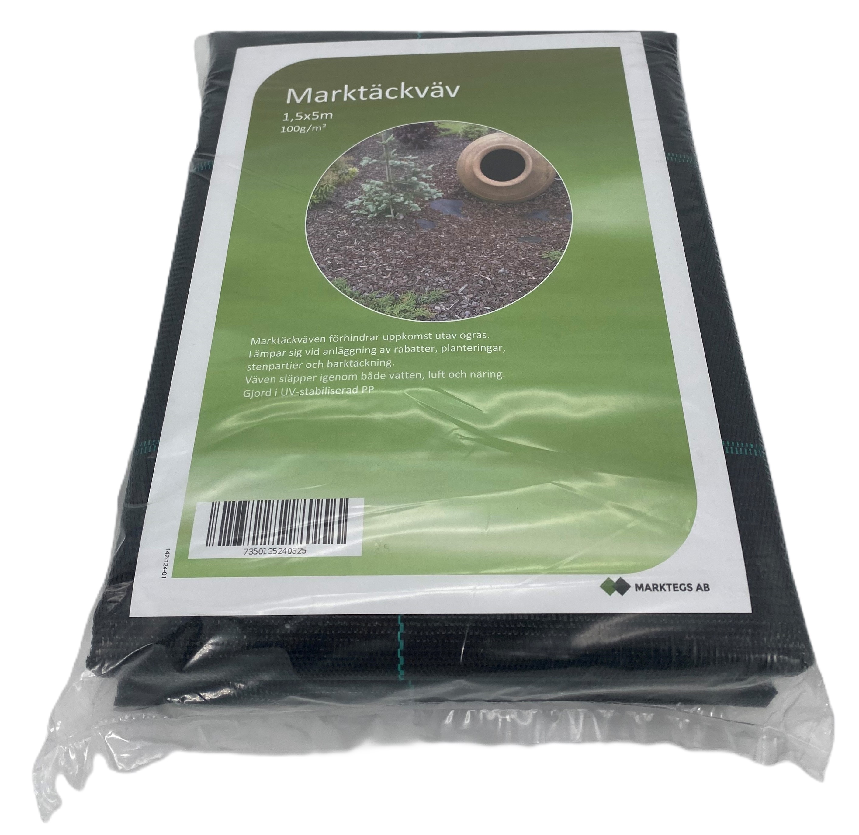 Markväv 1,50x5m 7,5 kvm 100g/kvm