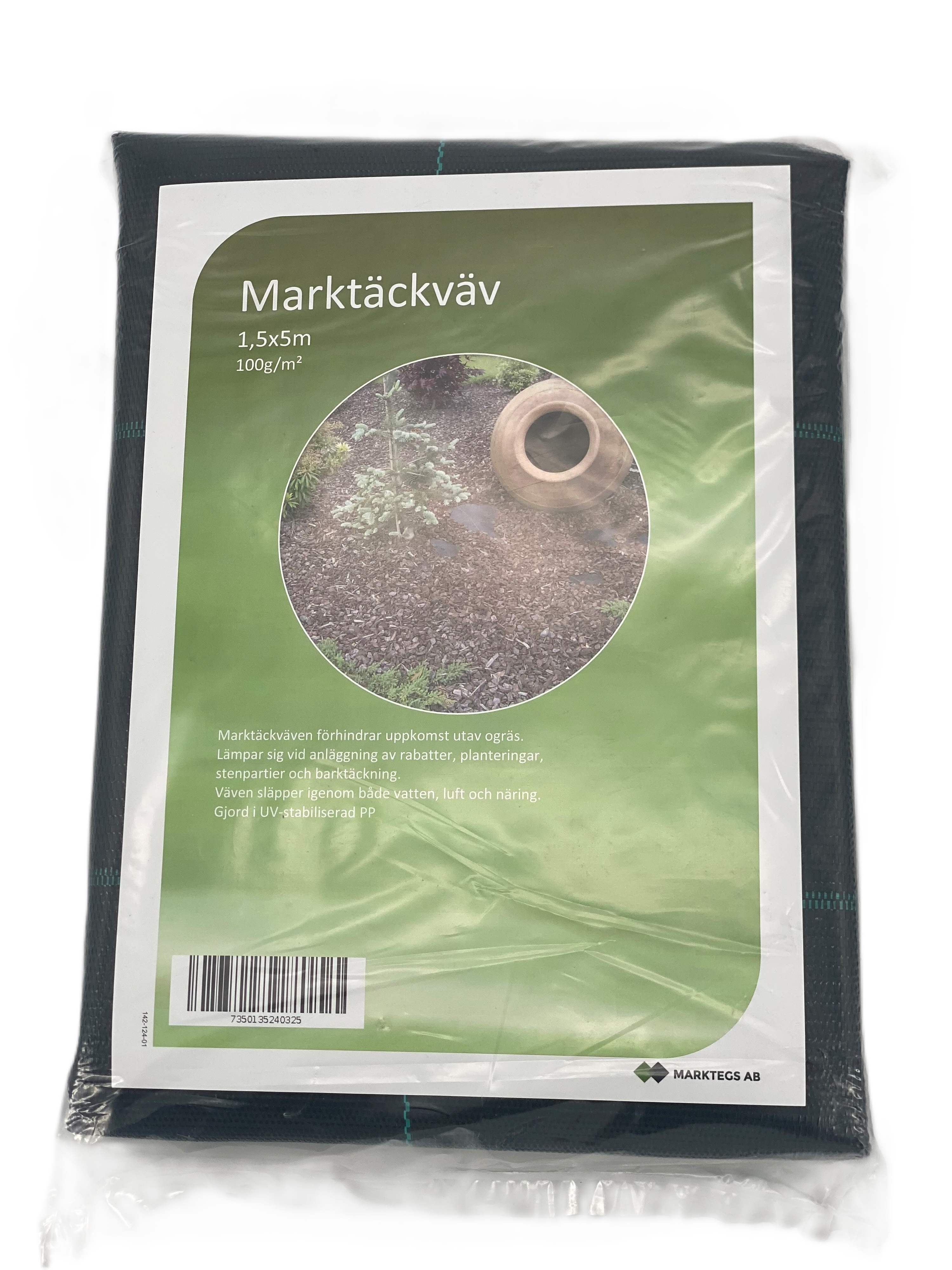 Markväv 1,50x5m 7,5 kvm 100g/kvm