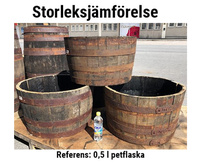 Ekfat XL Cut Casks stl Ø86 x 45-47 cm Blackhooped&Stained