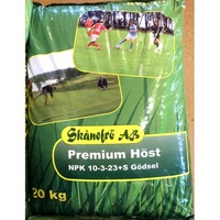 Skånefrö Premium Höstgödsel Gräsmatta NPK 10-3-23, 20kg