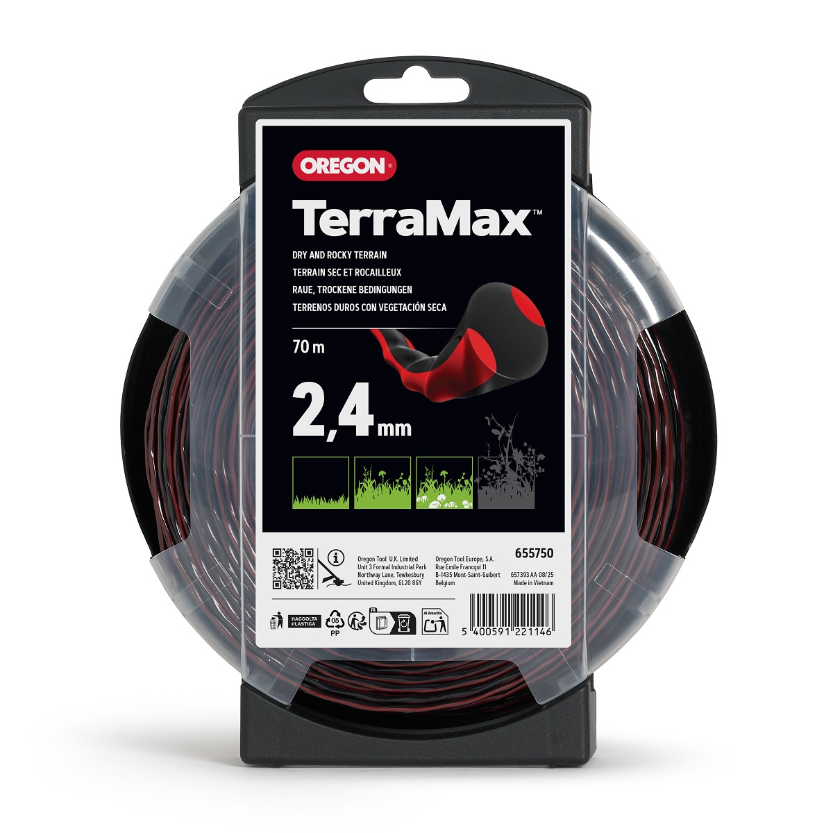 Trimmertråd TerraMax 2,4mm x 70 m