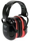 Hörselskydd med Bluetooth, svart/röda, med bygel (SNR-29 db)