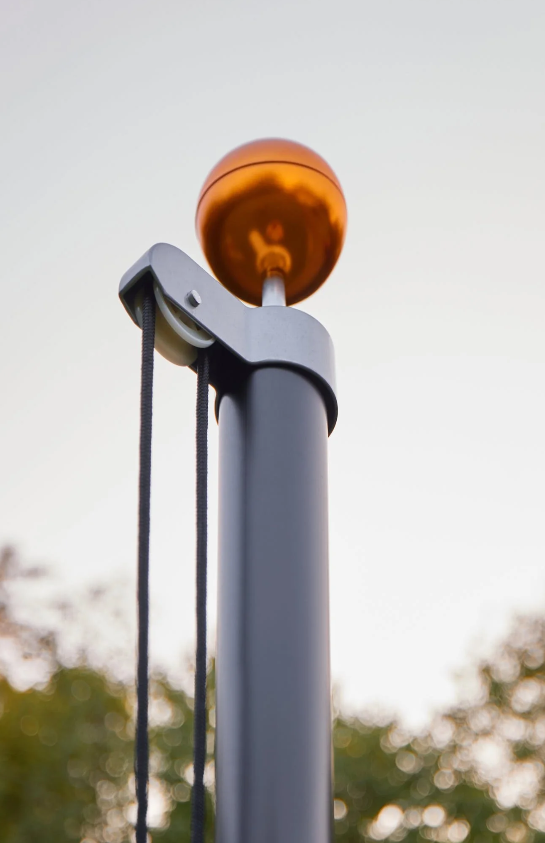 Fairybell Stolpe till Ljusgran 6m, svart aluminium