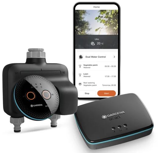 Gardena Smart Duo bevattningsdator Set med Gateway