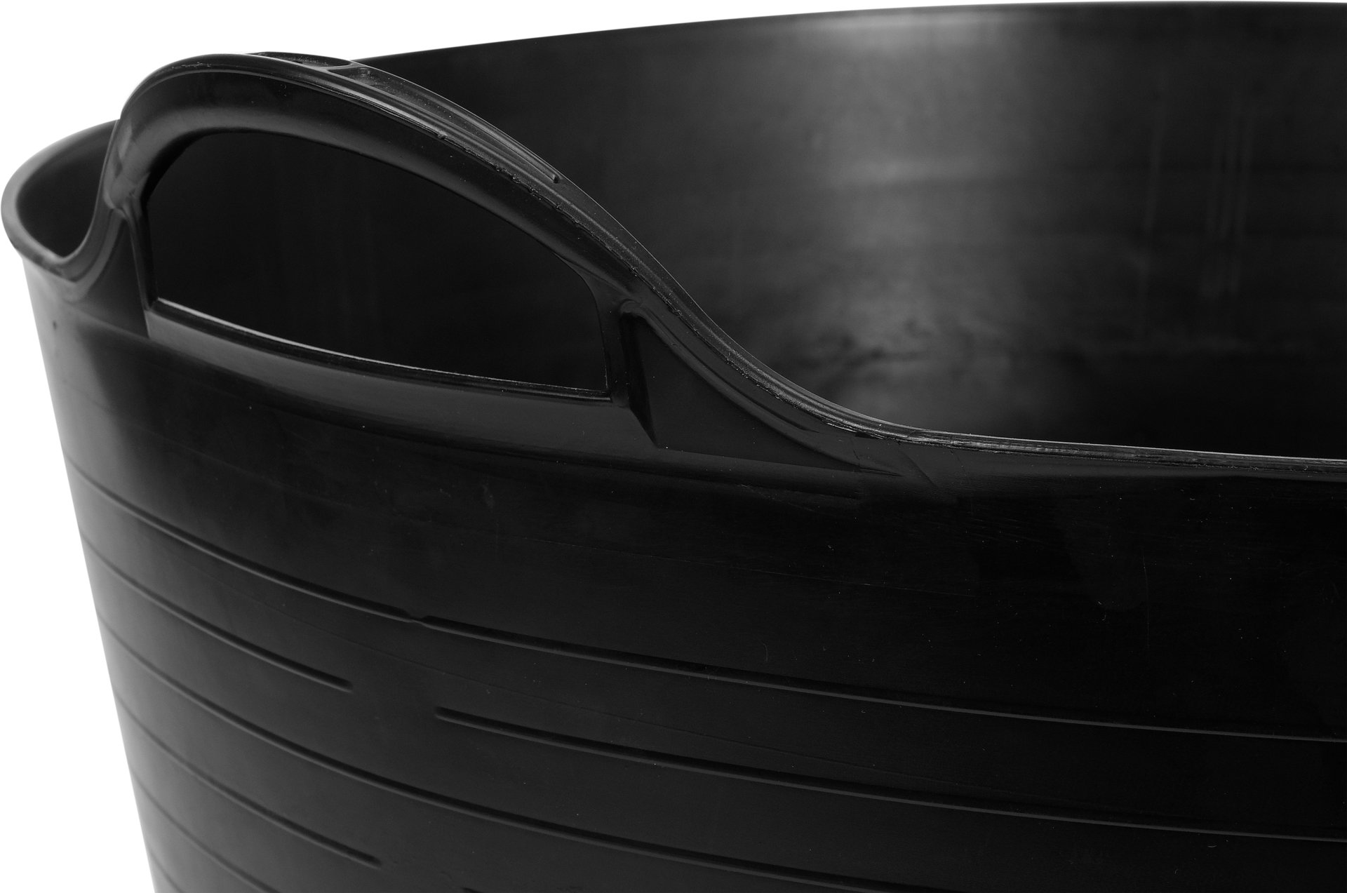 Lövkorg i flexibel plast 55L Svart