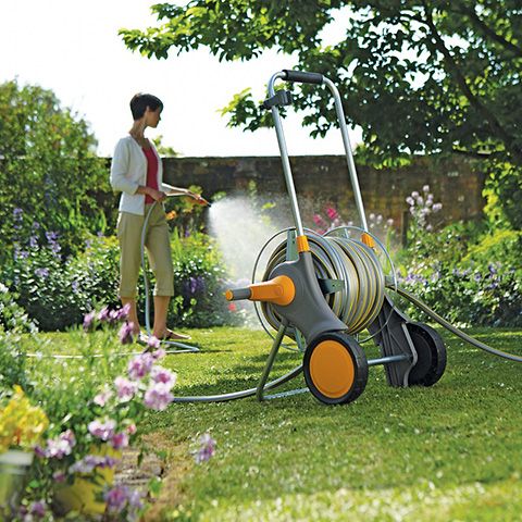 Slangvagn Pro för 90 meter slang - Metall