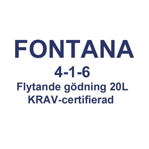 Fontana 4-1-6, Flytande kravgodkänd gödning - 20L