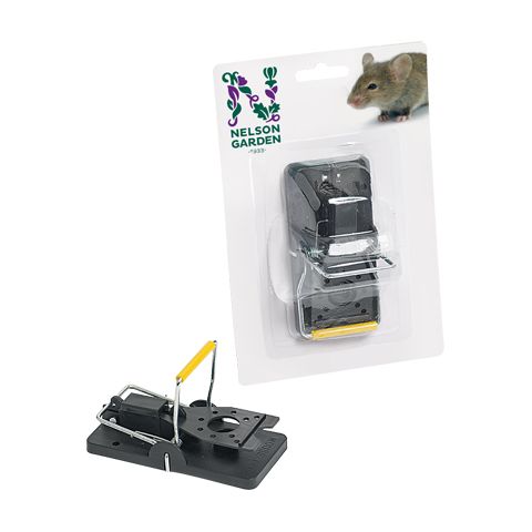 Musfälla i plast och metall, enhandsgrepp