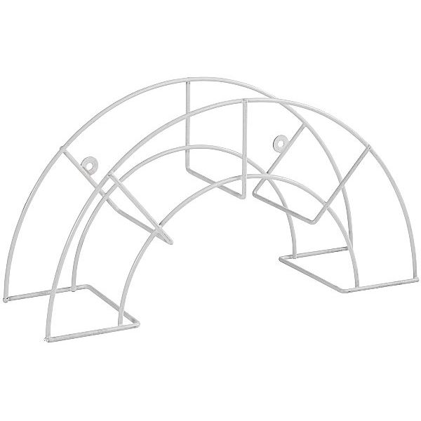 Slanghållare vägg metall vit f 60m