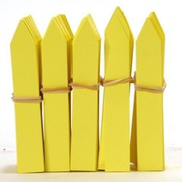 Sticketikett 10cm gul 500st