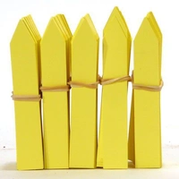 Sticketikett 10cm gul 500st