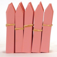 Sticketikett 10cm rosa 500st