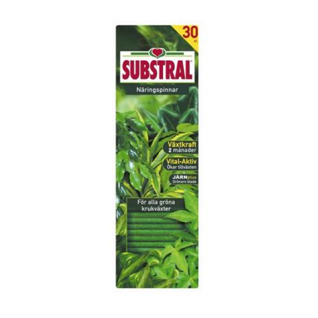 Substral Näringspinnar f gröna växter 30-p