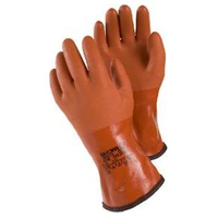 PVC-handske fodrad m krage stl 8