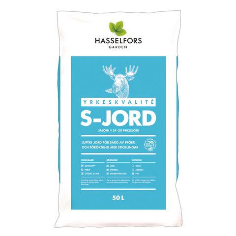 Hasselfors S-jord 50L (endast hel pall 45st)