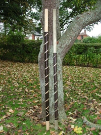 Gnagskydd plastspiral 100 cm brun/grön 5-pack