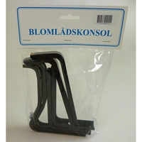 Konsol svart smide (par)