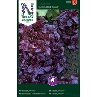 Sallat, Plock-, Red salad bowl, röd, v30