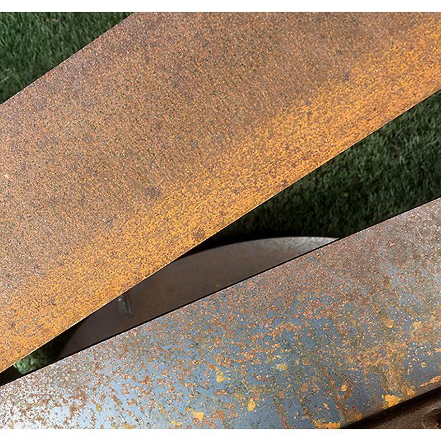 Tgross corten gräskant 120 lång skarvspett