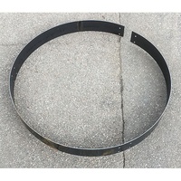 Corten trädring Large/låg  Ø96x10