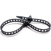 Softbinder 7/180mm, 4 pin/pack, svart