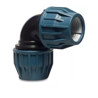 Vinkelkoppling Jason 90°25mm PP 25spänn 16bar