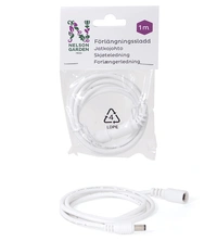 Växtbel förlängningssladd DCØ6,3mm 1m