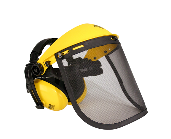 Stålnätsvisir m Hörselskydd