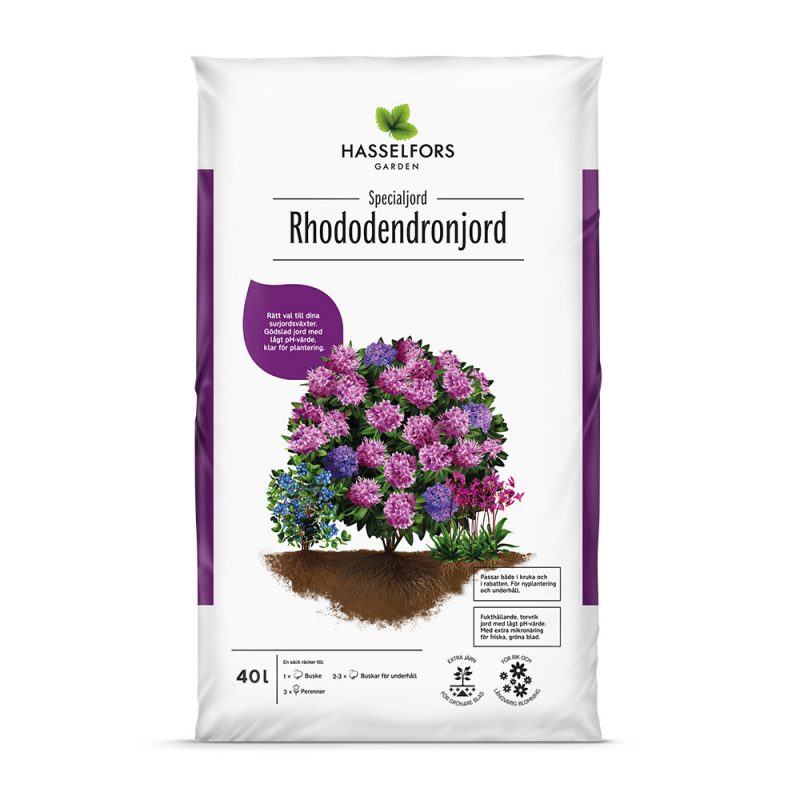 Hasselfors Rhodojord 40L (endast hel pall)