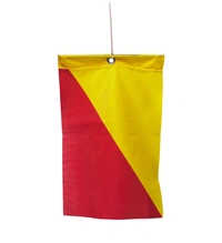 Varningsflagga vid transport av utskjutande last