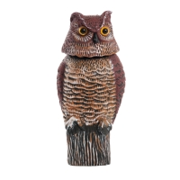 Fågelskrämma Uggla med rörligt huvud