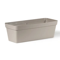 Cassetta Cleo Balkonglåda Grå-Brun 59x19x16 inkl hållare