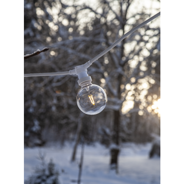 Connecta Ljusslinga E27 för 10 lampor 75cm cc, vit