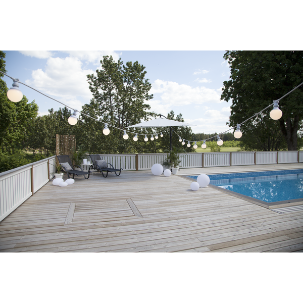 Connecta Ljusslinga E27 för 10 lampor 75cm cc, vit