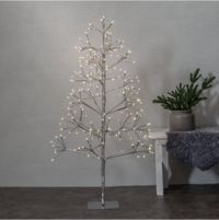 Dekorationsträd FLOWER TREE 200 LED, 120cm Silverfärgat