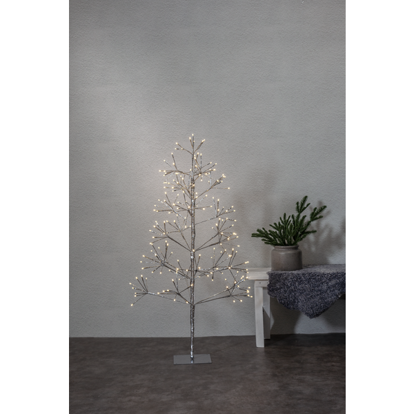 Dekorationsträd FLOWER TREE 200 LED, 120cm Silverfärgat