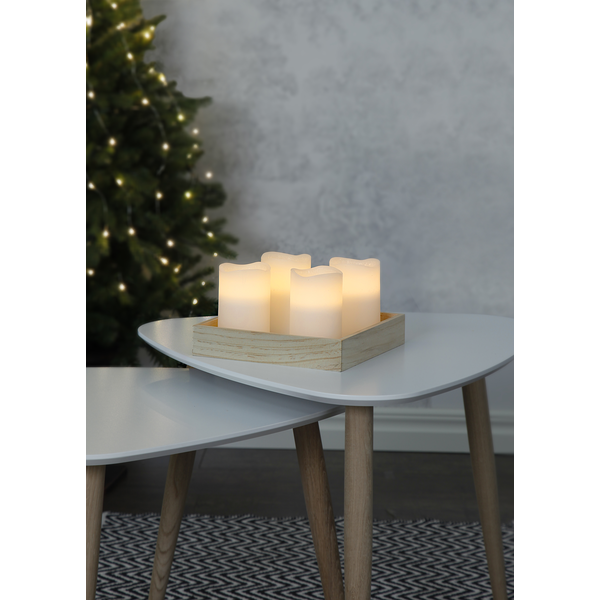 LED Blockljus 4-pack May