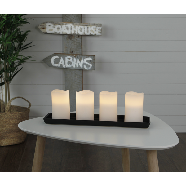 LED Blockljus 4-pack May