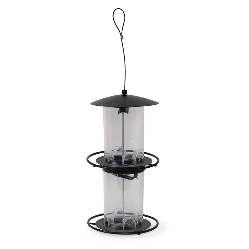 Fågelmatare frö Stylish svart 35cm