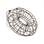 Fågelmatare talgboll Circle rost Ø24cm