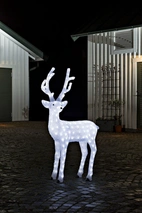 Julfigur Ren med 184 LED, 130 cm hög