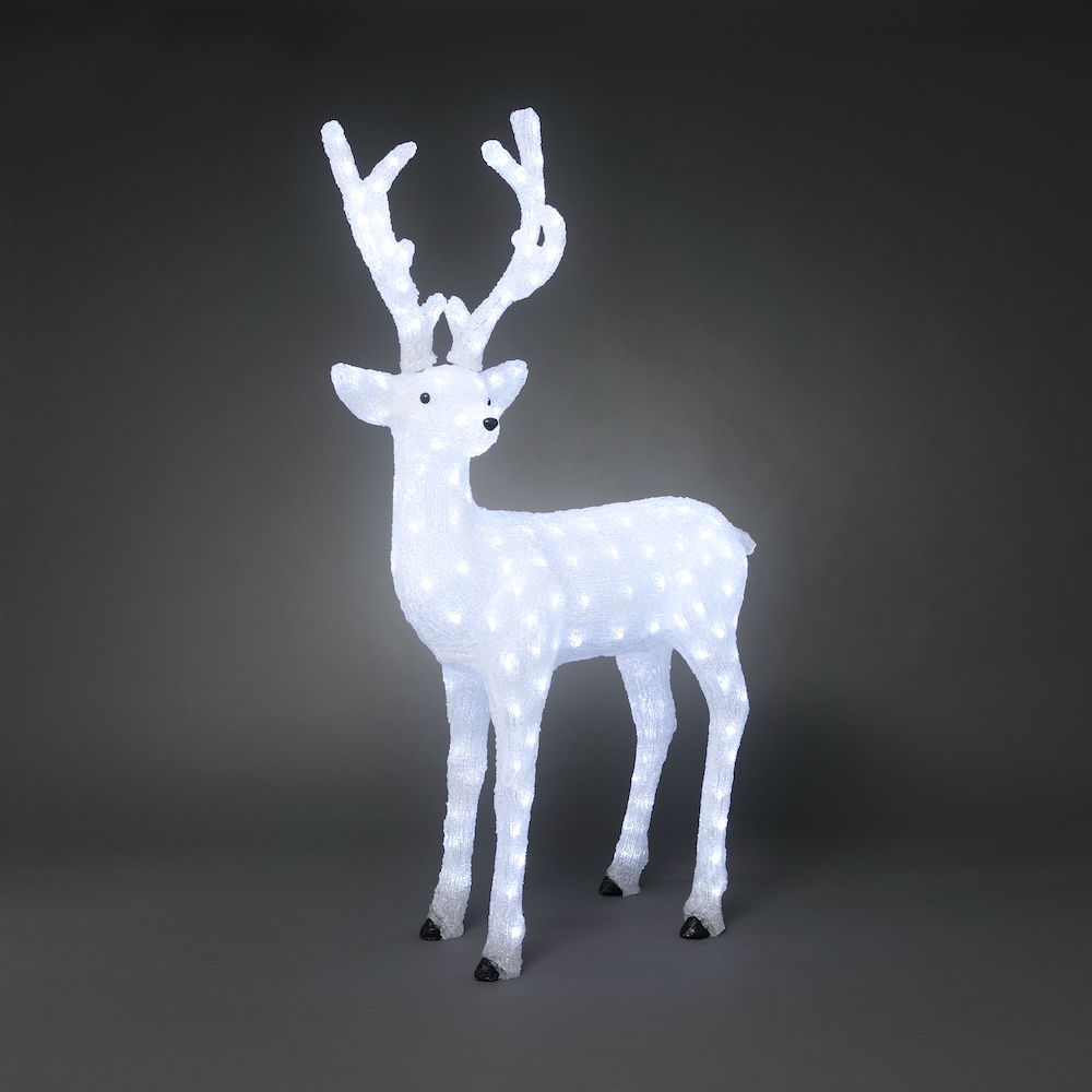 Julfigur Ren med 184 LED, 130 cm hög