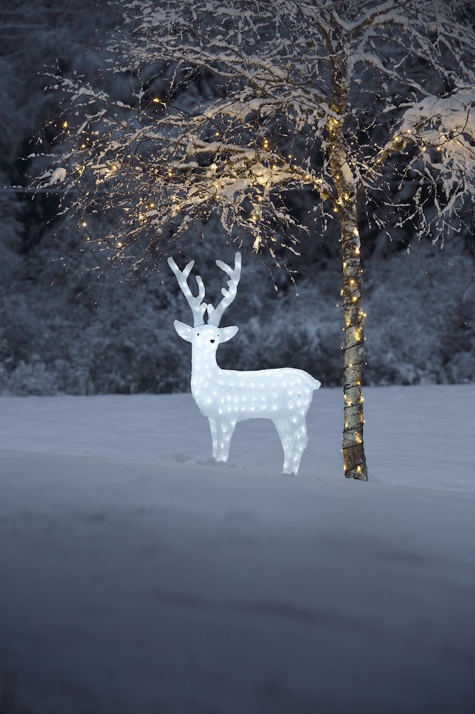 Julfigur Ren med 184 LED, 130 cm hög