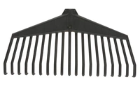 Lövräfsa plast utan skaft, svart