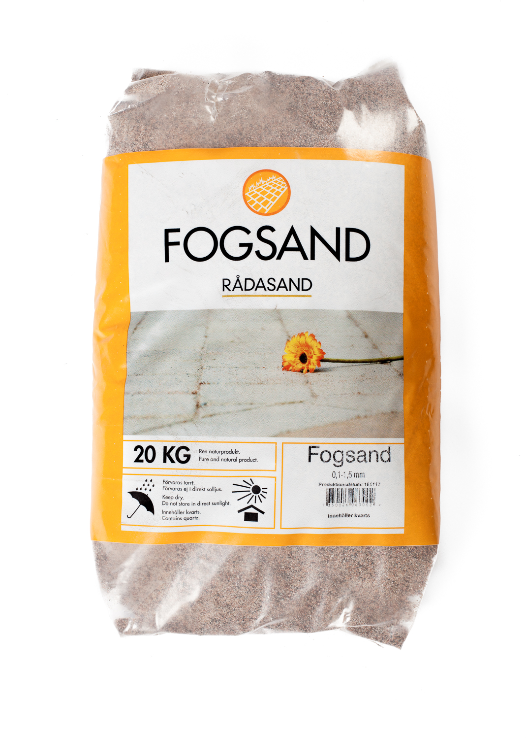 Rådasand Fogsand fraktion 0,1-1,5 20kg