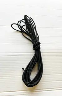 Gummilina till lastnät 5mm, 10m rulle, Svart